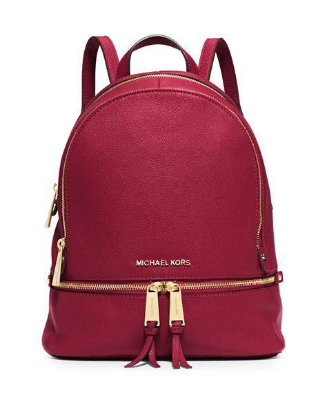 red michael kors bags|Michael Kors backpack red.